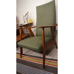 Prachtige vintage fauteuil - nieuw gestoffeerd