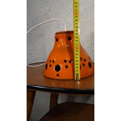 Mooie oranje keramieken hanglamp