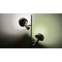 Prachtige chromen design vloerlamp