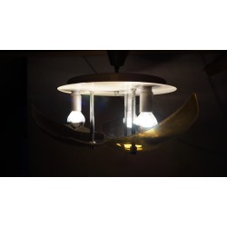 Mooie vintage design plafond-lamp - plexiglas